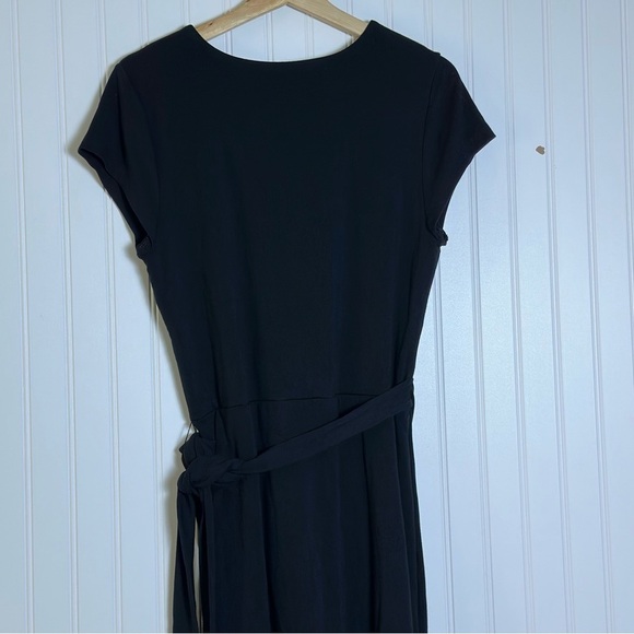 Wilfred New Lune Black Wrap With side ties Mini Dress XL Double-Layer Body - Picture 13 of 16